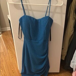 Elegant Blue Women's Dress